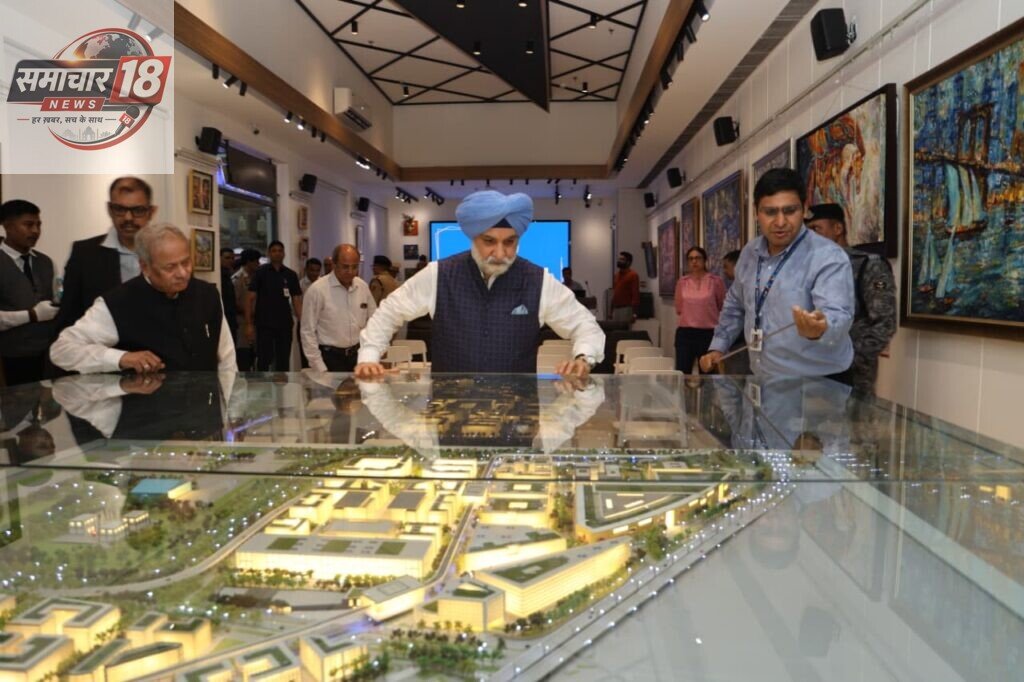 GMR officials presented an overview of the district’s ongoing infrastructure development, including sustainable urban planning, water conservation, traffic management and last-mile Metro connectivity.