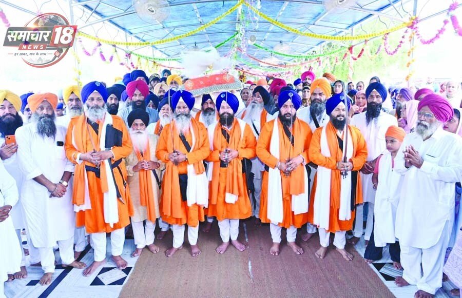 ਸੱਤਵੇਂ ਦਿਨ ਗੁਰਦੁਆਰਾ ਜਾਮਨੀ ਸਾਹਿਬ ਬਜੀਦਪੁਰ ਫਿਰੋਜ਼ਪੁਰ ਤੋਂ ਅਗਲੇ ਪੜਾਅ ਲਈ ਰਵਾਨਾ ਹੋਇਆ ਮੀਰੀ ਪੀਰੀ ਖਾਲਸਾ ਮਾਰਚ On the seventh day, the Miri Piri Khalsa March departed from Gurdwara Jamni Sahib