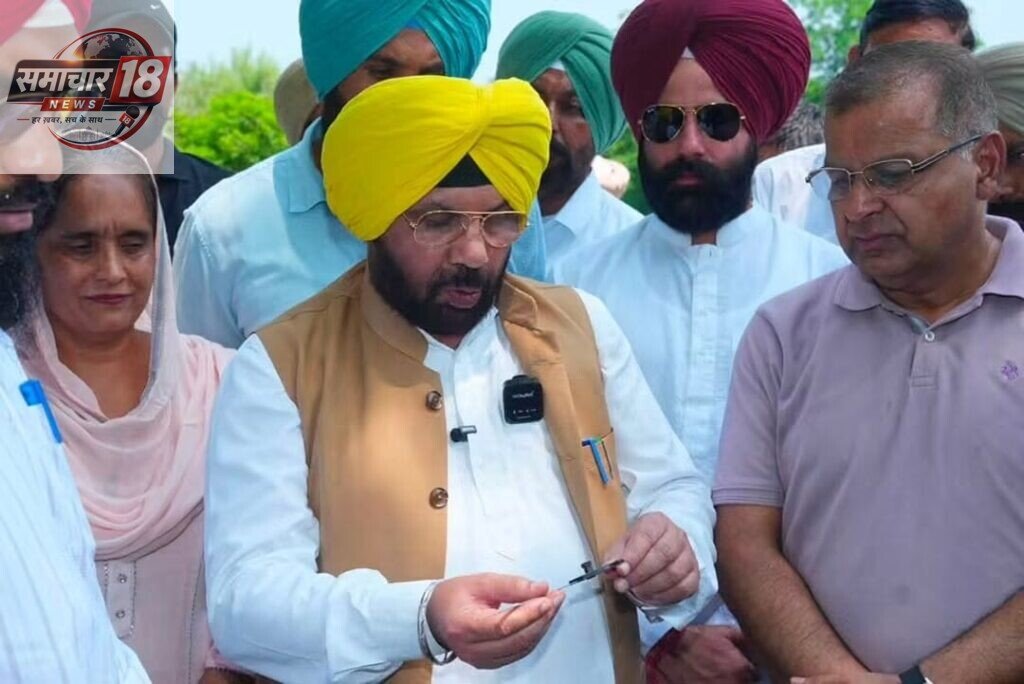 ਹੱਥਾਂ ਨਾਲ ਟੁੱਟ ਰਹੀ ਸੜਕ ਵਾਲੀ ਵੀਡੀਓ ਬਿਲਕੁਲ ਝੂਠੀ : ਮੰਤਰੀ ਹਰਭਜਨ ਸਿੰਘ ਈਟੀਓ Video showing the road crumbling by hand is completely false: Minister Harbhajan Singh ETO