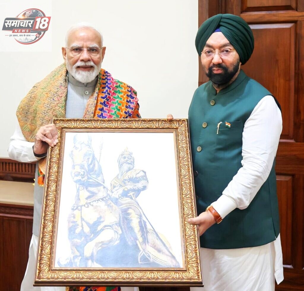 प्रधानमंत्री मोदी से मुलाकात के बाद विक्रमजीत सिंह ने की तारीफ, युवाओं के लिए दो बड़ी पहलों का किया ऐलान Rajya Sabha member Vikramjit Singh Sahney met Prime Minister Modi