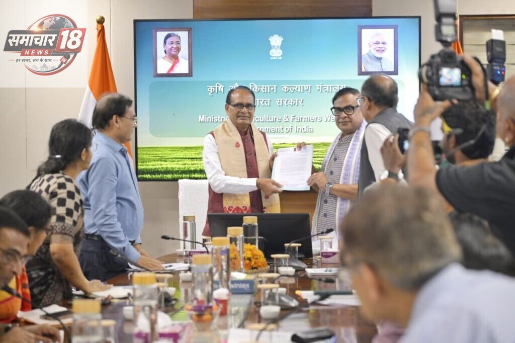 दिल्ली में केंद्रीय मंत्री शिवराज सिंह चौहान से मिले असम के मुख्यमंत्री डॉ. हिमंता, कृषि एवं ग्रामीण विकास को लेकर हुई चर्चा