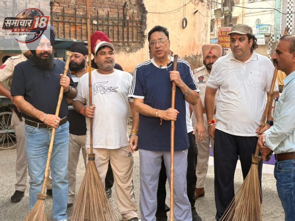 Visuals of Cleanliness drive at Kapurthala