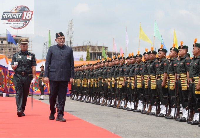 Vice President Shri C. P. Radhakrishnan arrived at Bir Tikendrajit International Airport, Imphal, today.