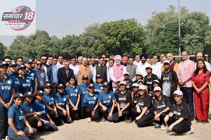 Joined Hon’ble Union Minister Shri @mansukhmandviya Ji and Hon’ble Minister, GNCTD, Shri @ashishsood_bjp Ji to inaugurate the DDA – University Sports Cup 2026 at DDA Roshanara Club today.